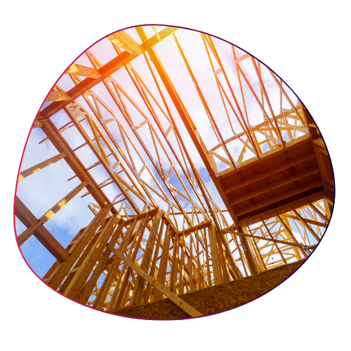 A modern residential construction project representing construction loans for builders, developers, and real estate investors financing new home construction, ground-up development, and major renovation projects.