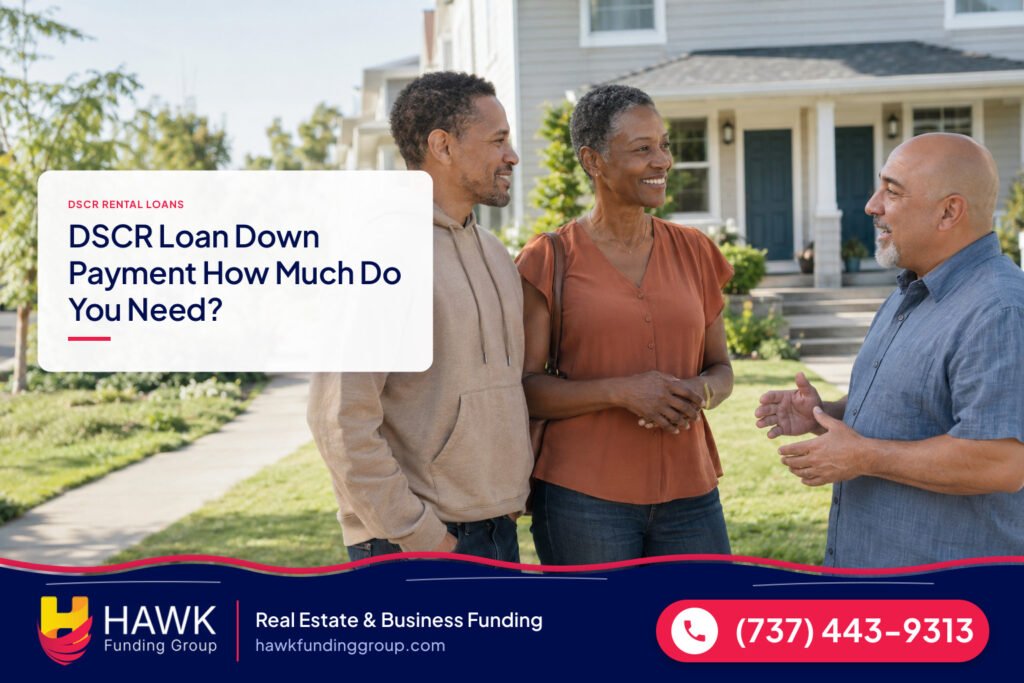 Residents moving in with a landlord at a duplex, dscr loan down payment, Hawk Funding Group